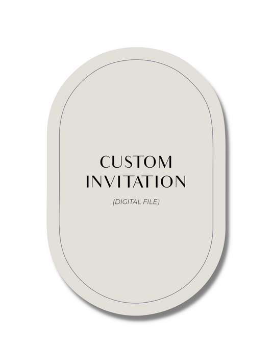 Custom Invitation Digital File