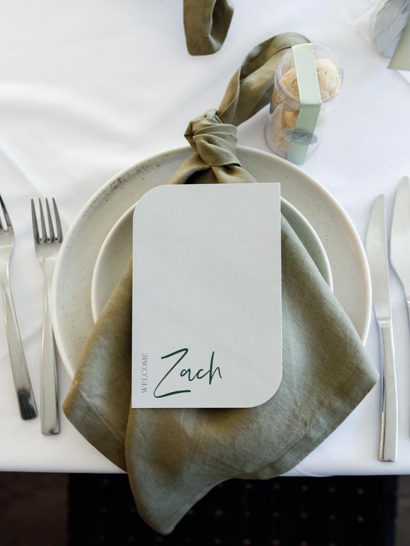Printed Menu Cards - Ovaled Rectangle