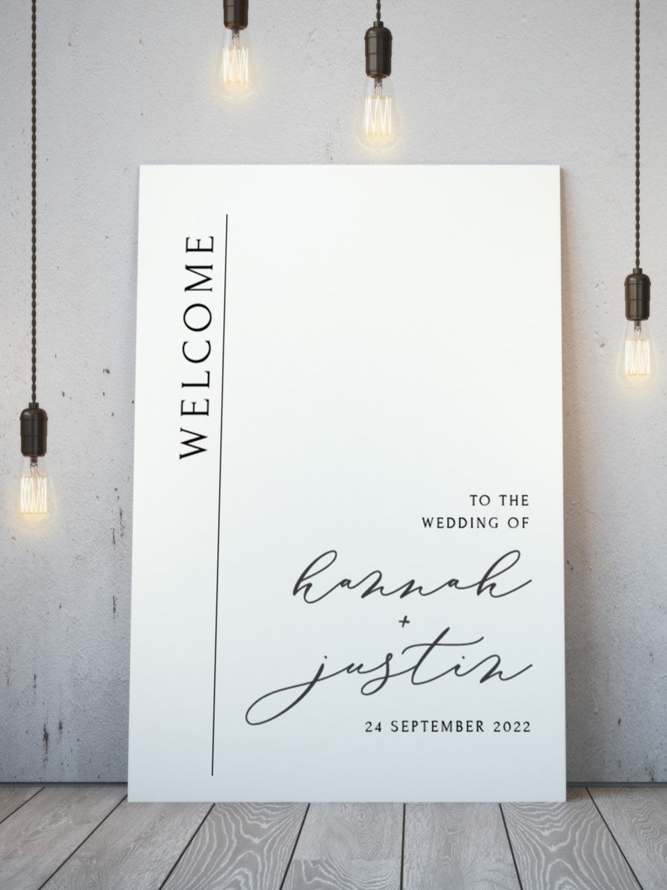 Custom Foamboard Welcome sign